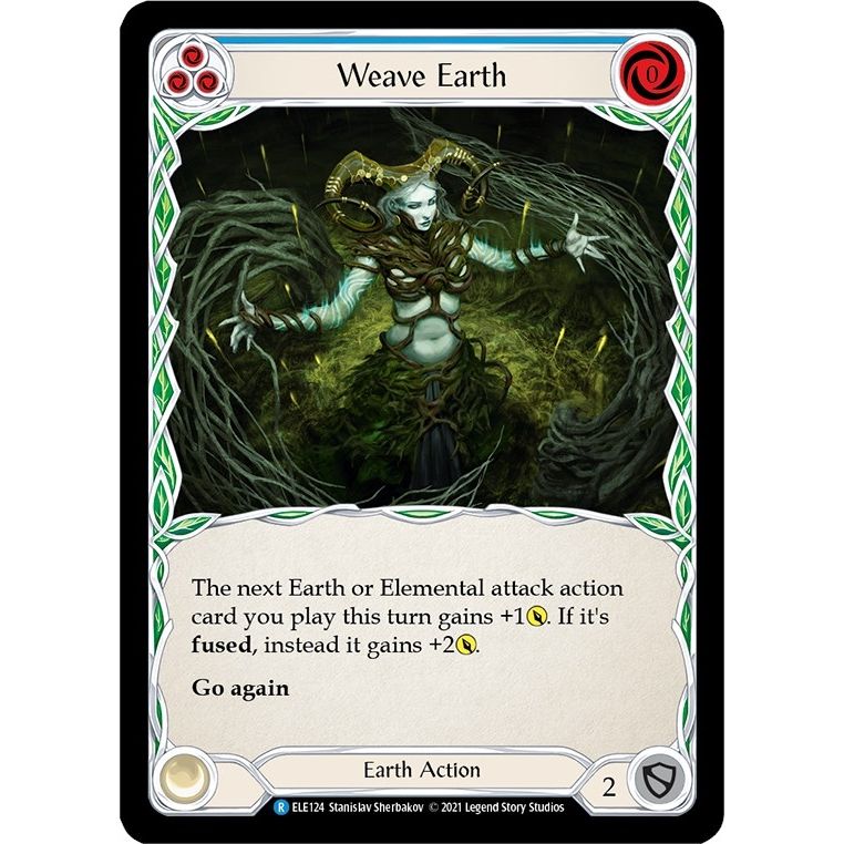 Image for Weave Earth (Blue) (ELE124) (ELE) - Flesh and Blood TCG