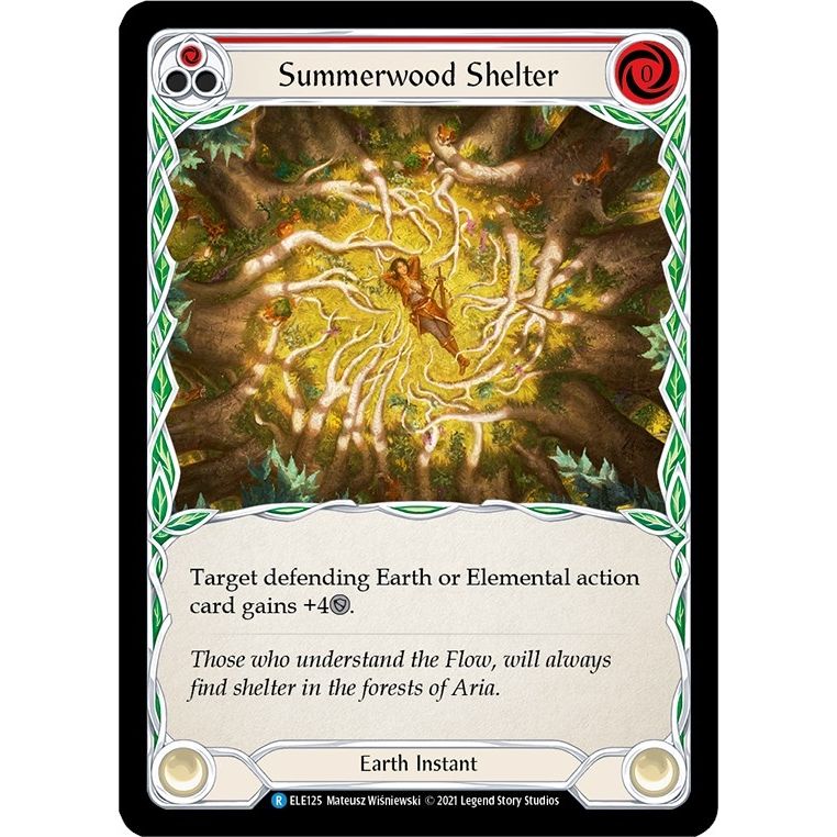 Image for Summerwood Shelter (Red) (ELE125) (ELE) - Flesh and Blood TCG