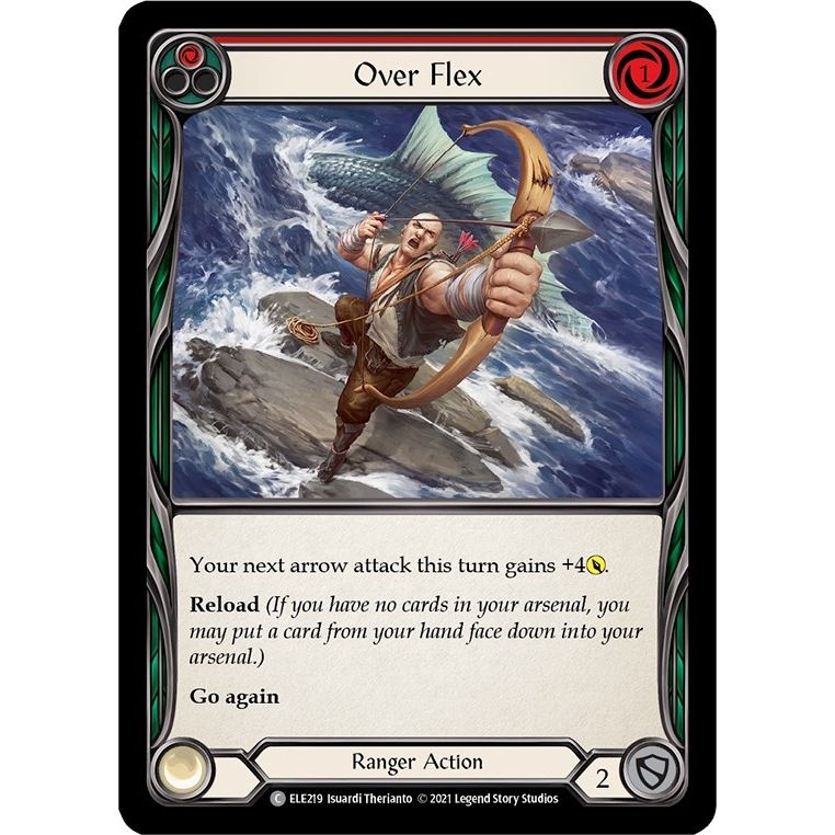 Image for Over Flex (Red) (ELE219) (ELE) - Flesh and Blood TCG