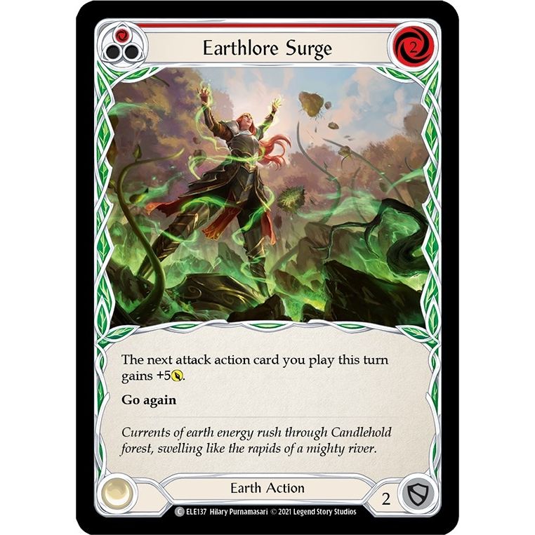 Image for Earthlore Surge (Red) (ELE137) (ELE) - Flesh and Blood TCG