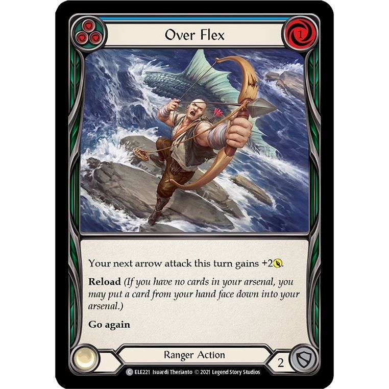Image for Over Flex (Blue) (ELE221) (ELE) - Flesh and Blood TCG