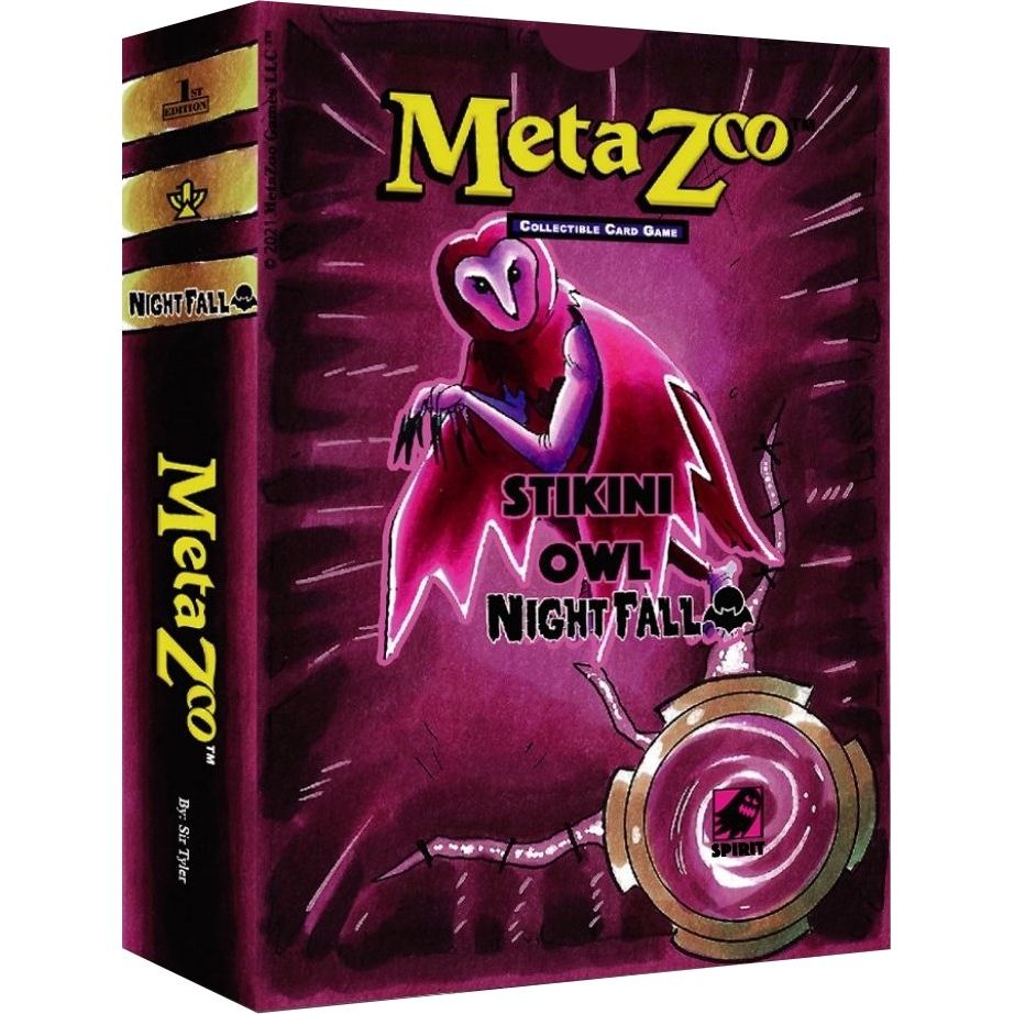 Image for Nightfall Tribal Theme Deck: Stikini Owl - First Edition - MetaZoo