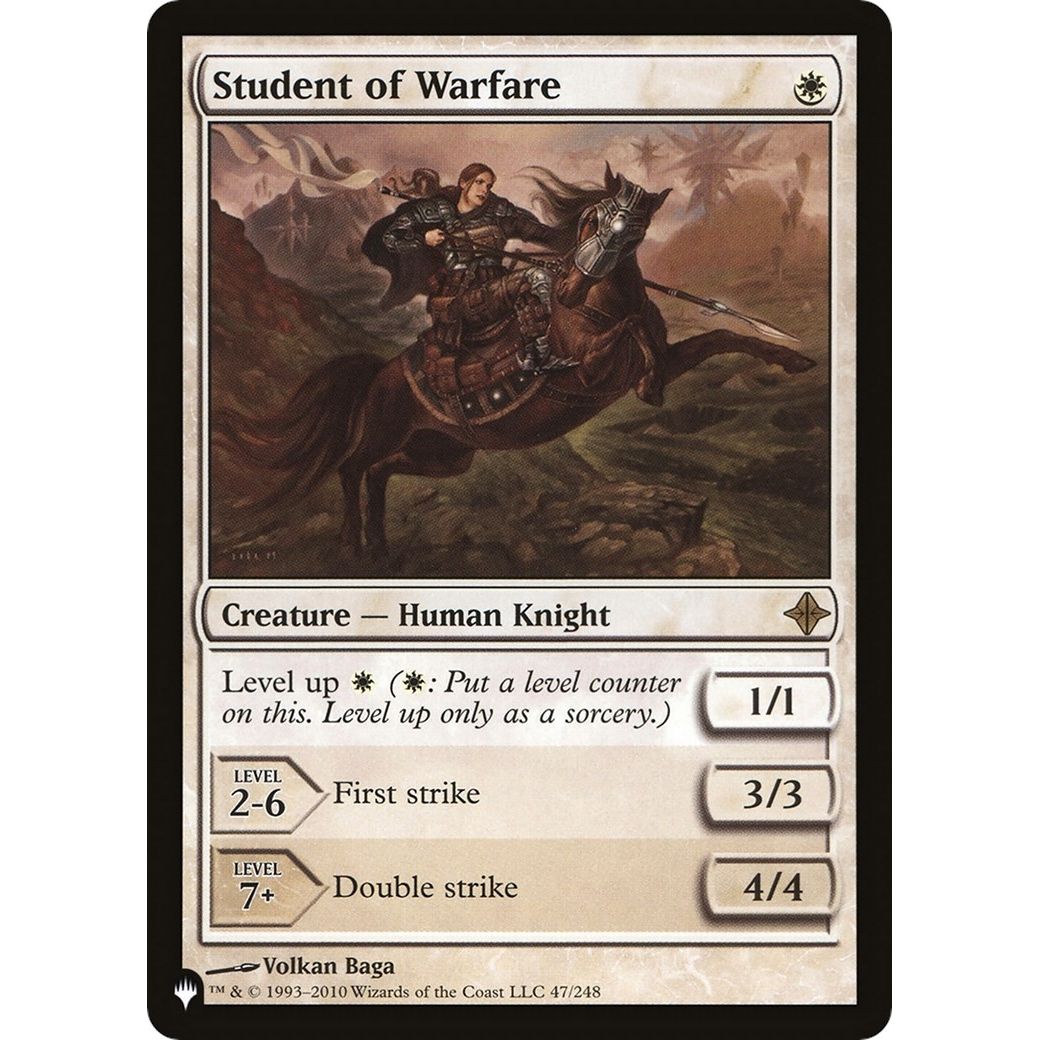 Image for Student of Warfare (47/248) (LIST) - Magic: The Gathering