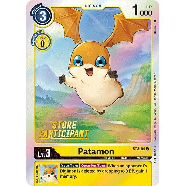 Image for Patamon - ST3-04 (Store Participant) (ST3-04 U) (ST-3) - Digimon Card Game