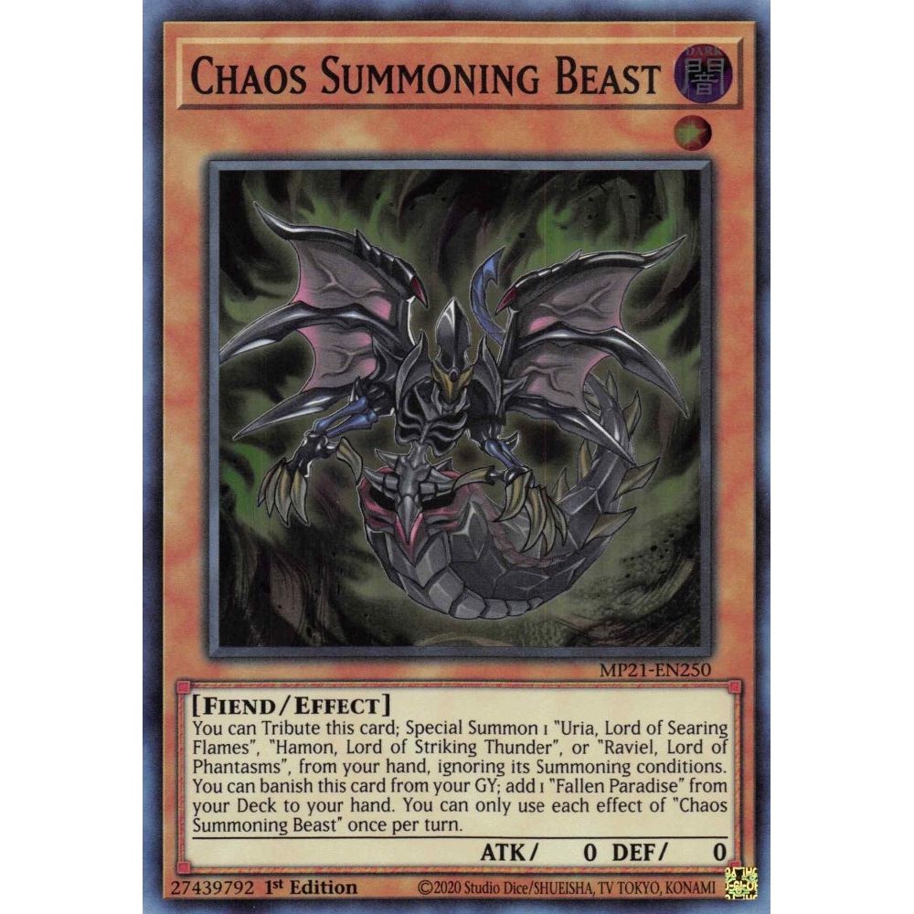 Image for Chaos Summoning Beast (MP21-EN250) (MP21) - YuGiOh