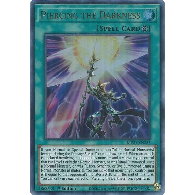 Image for Piercing the Darkness (MP21-EN257) (MP21) - YuGiOh