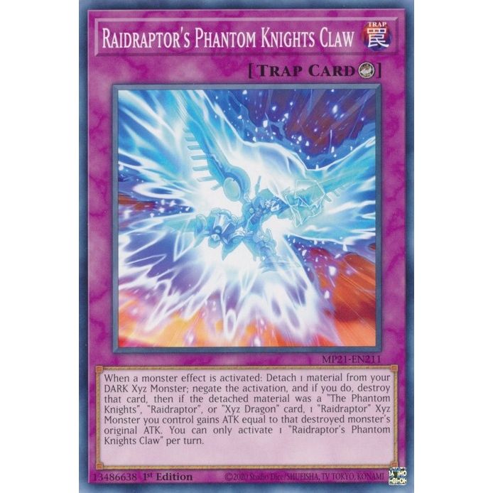 Image for Raidraptor's Phantom Knights Claw (MP21-EN211) (MP21) - YuGiOh