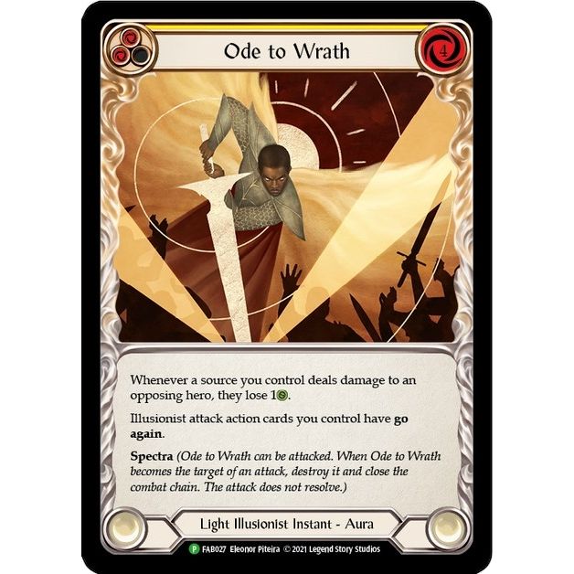 Image for Ode to Wrath - FAB027 (FAB027) (PR) - Flesh and Blood TCG