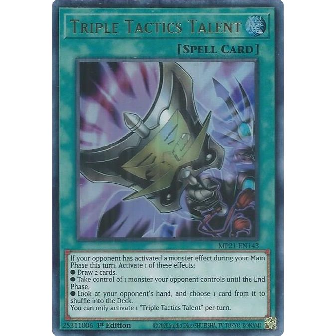 Image for Triple Tactics Talent (MP21-EN143) (MP21) - YuGiOh