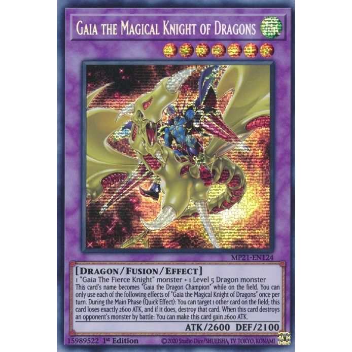 Image for Gaia the Magical Knight of Dragons (MP21-EN124) (MP21) - YuGiOh