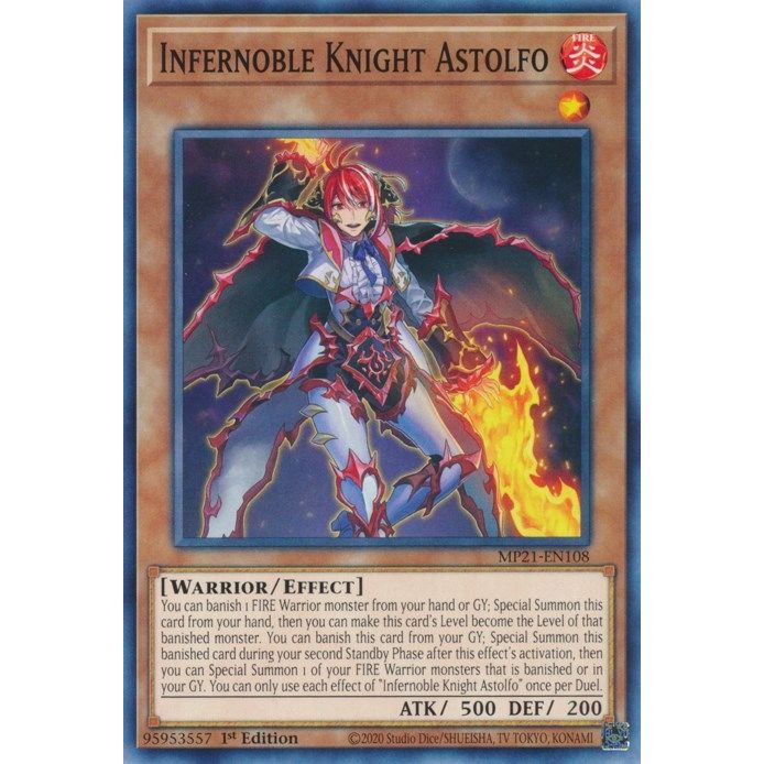 Image for Infernoble Knight Astolfo (MP21-EN108) (MP21) - YuGiOh