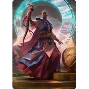 Image for Teferi, Who Slows the Sunset Art Card (10) (ASMID) - Magic: The Gathering