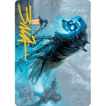 Image for Nebelgast Intruder Art Card (Gold-Stamped Signature) (27) (ASMID) - Magic: The Gathering