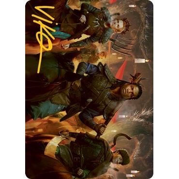 Image for Candlelit Cavalry Art Card (Gold-Stamped Signature) (48) (ASMID) - Magic: The Gathering