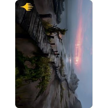 Image for Deserted Beach Art Card (Gold-Stamped) (71) (ASMID) - Magic: The Gathering
