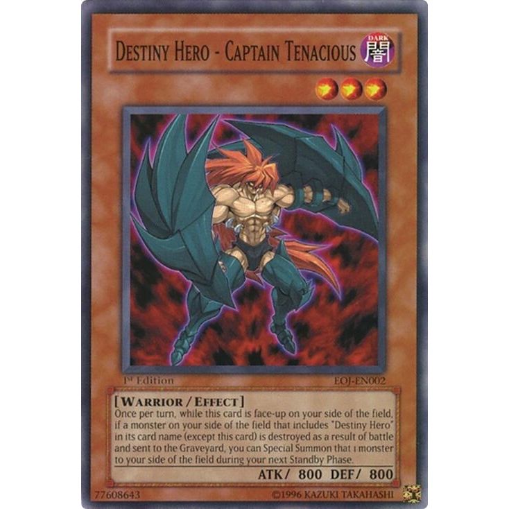Image for Destiny Hero - Captain Tenacious (EOJ-EN002) (EOJ) - YuGiOh