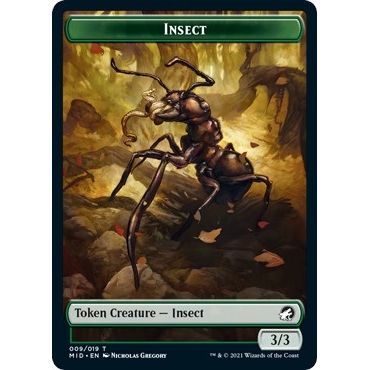 Image for Insect Token (9) (MID) - Magic: The Gathering