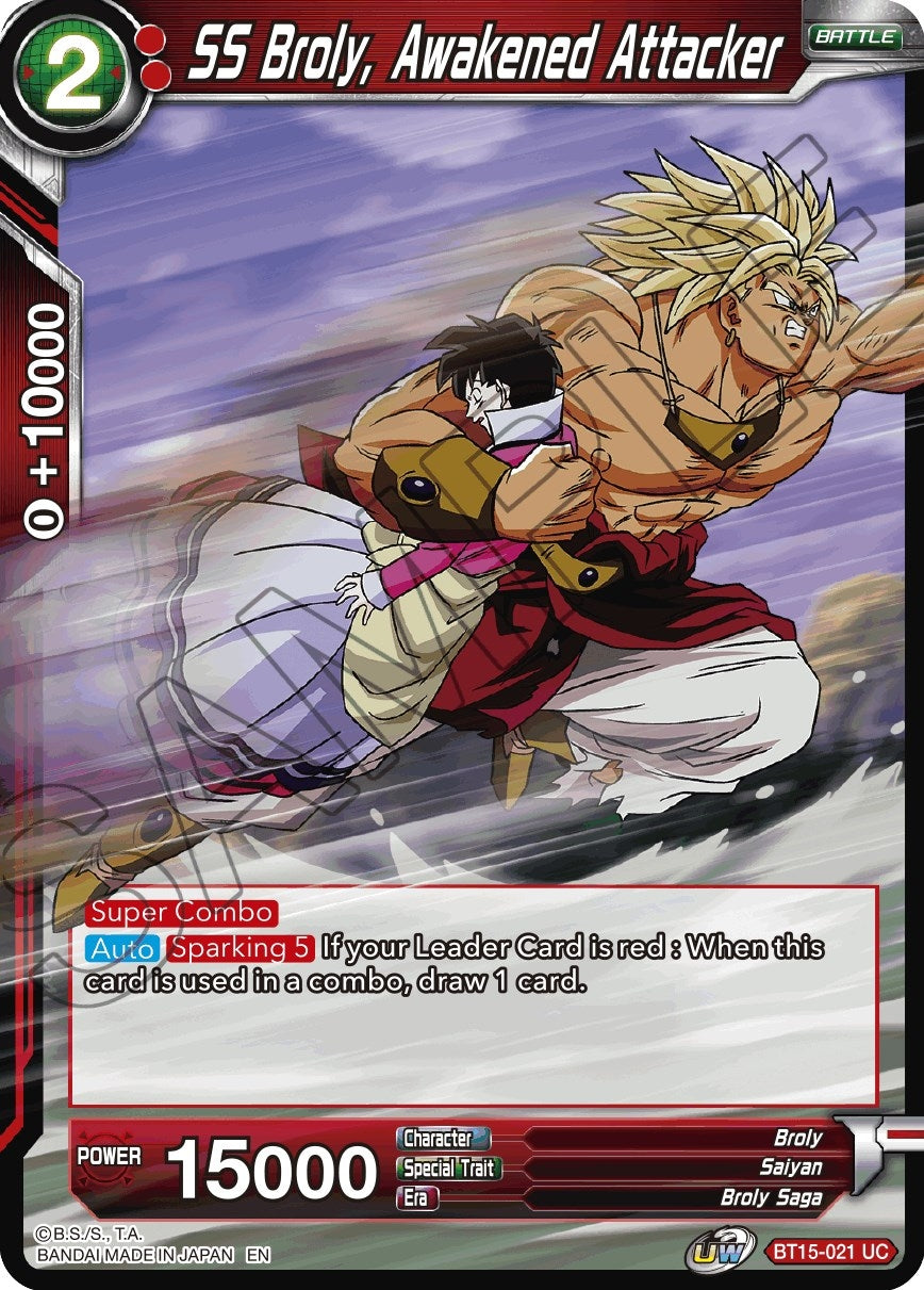Image for SS Broly, Awakened Attacker (BT15-021) (DBS-B15) - Dragon Ball Super: Masters