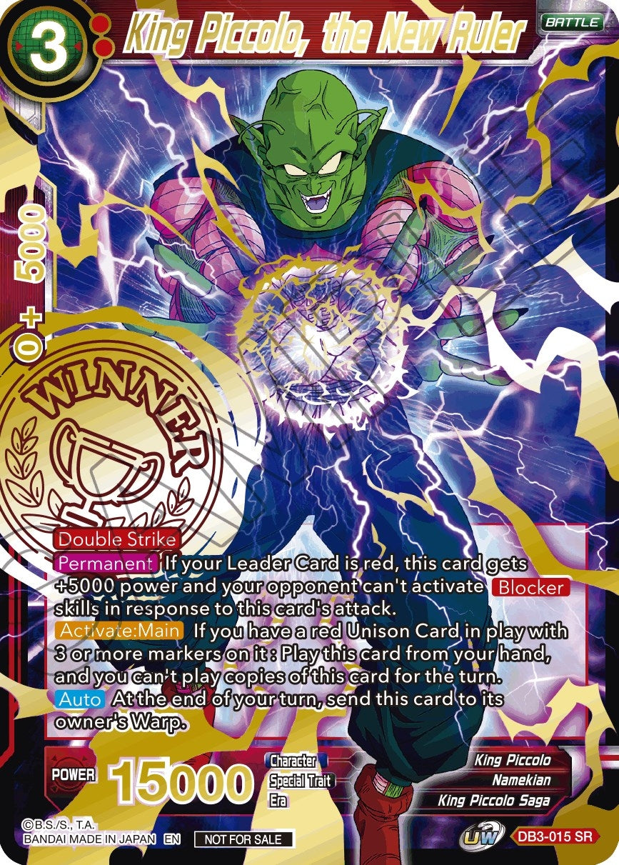 Image for King Piccolo, the New Ruler (Alternate Art Set 2021 Vol. 3) (DB3-015) (TPR) - Dragon Ball Super: Masters