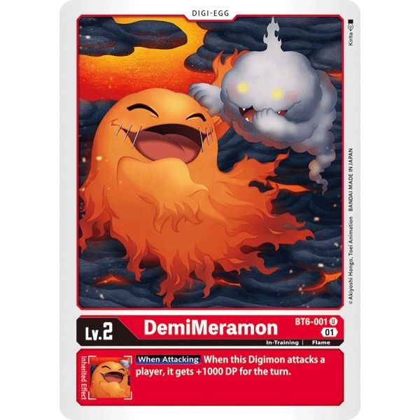 Image for DemiMeramon (BT6-001 U) (BT06) - Digimon Card Game