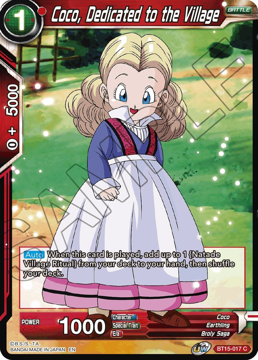 Image for Coco, Dedicated to the Village (BT15-017) (DBS-B15) - Dragon Ball Super: Masters