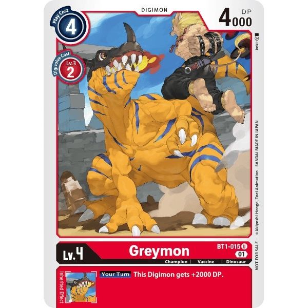 Image for Greymon - BT1-015 (Tamer Party Vol. 3 Promo) (BT1-015 U) (BT01-03A) - Digimon Card Game