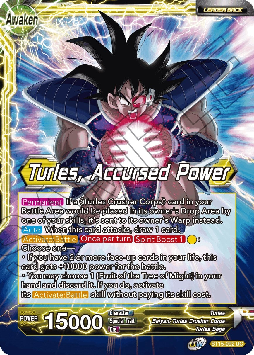 Image for Turles // Turles, Accursed Power (BT15-092) (DBS-B15) - Dragon Ball Super: Masters