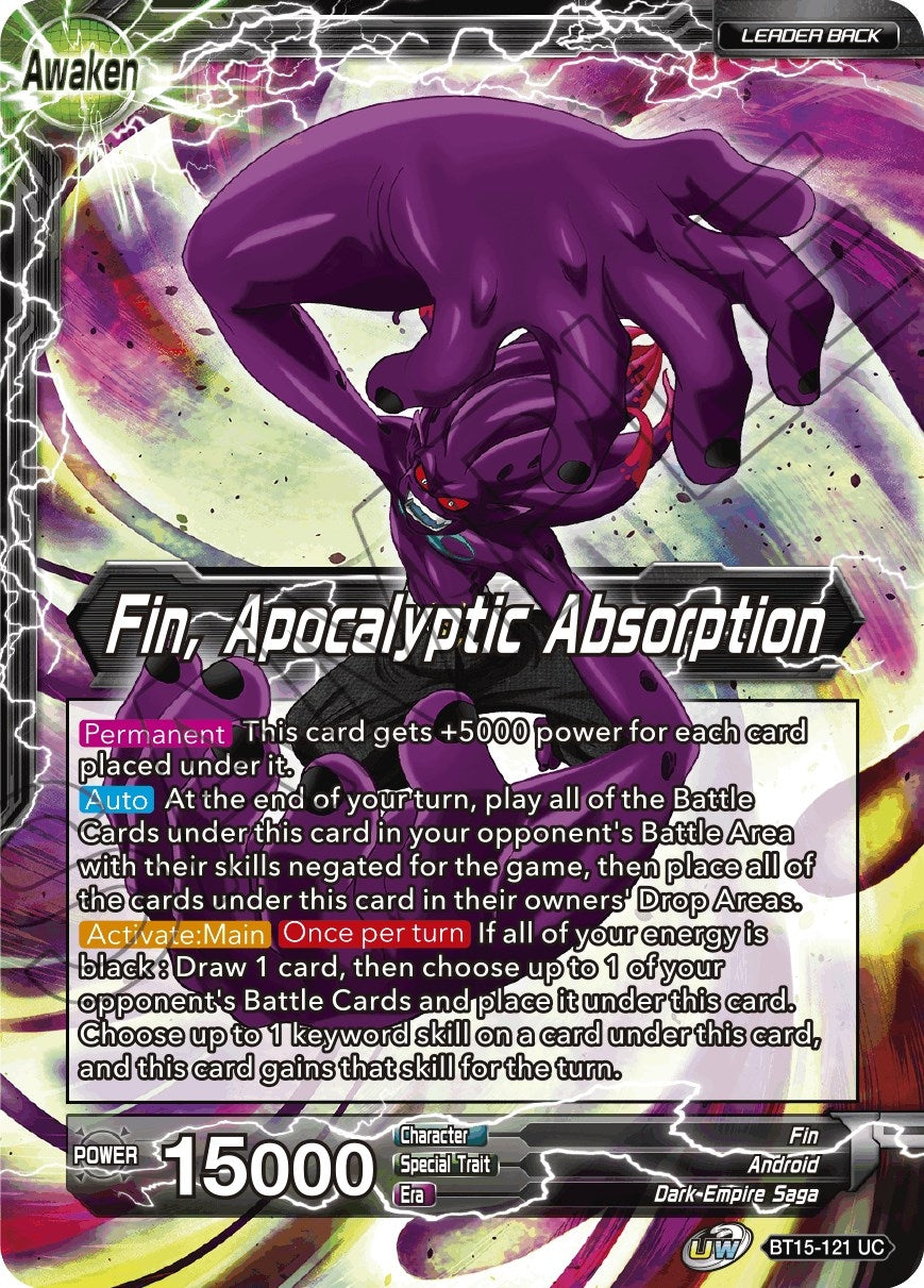 Image for Fin // Fin, Apocalyptic Absorption (BT15-121) (DBS-B15) - Dragon Ball Super: Masters