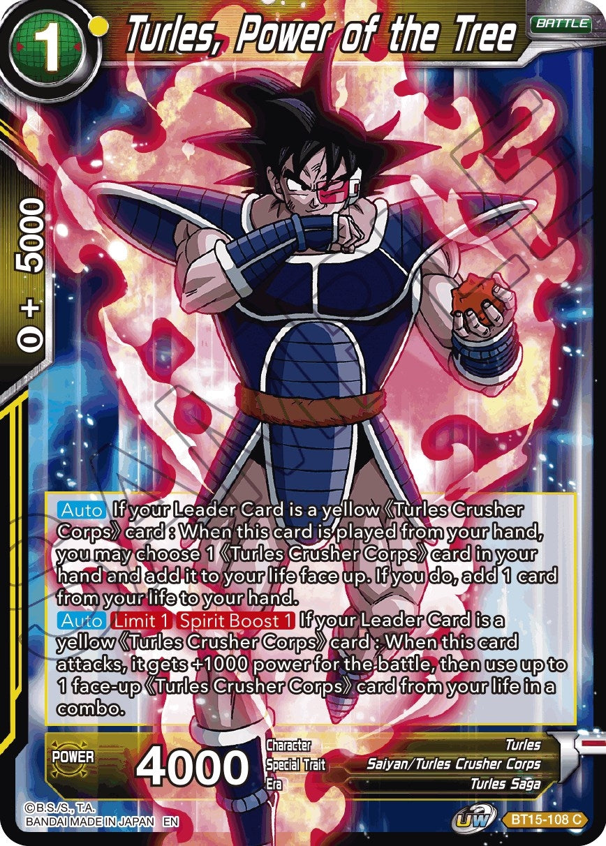 Image for Turles, Power of the Tree (BT15-108) (DBS-B15) - Dragon Ball Super: Masters