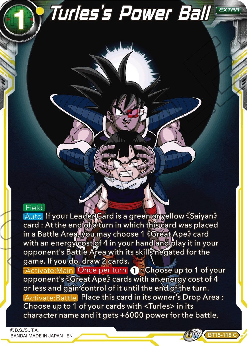 Image for Turles's Power Ball (BT15-118) (DBS-B15) - Dragon Ball Super: Masters