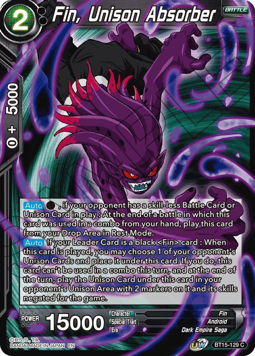 Image for Fin, Unison Absorber (BT15-129) (DBS-B15) - Dragon Ball Super: Masters