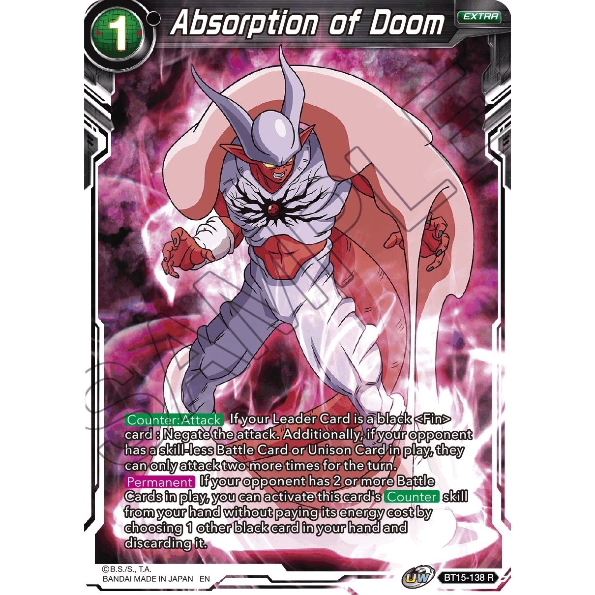 Image for Absorption of Doom (BT15-138) (DBS-B15) - Dragon Ball Super: Masters