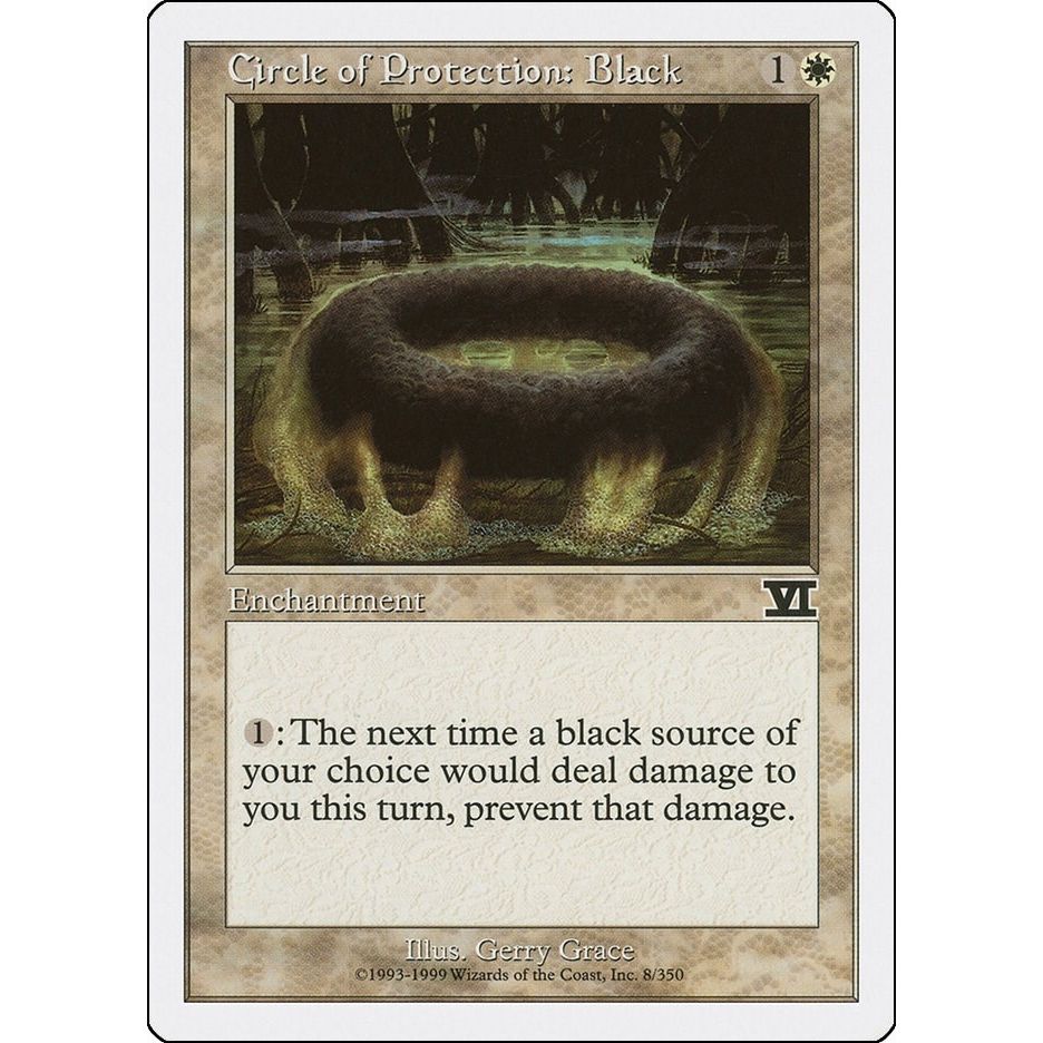 Image for Circle of Protection: Black (8) (6ED) - Magic: The Gathering