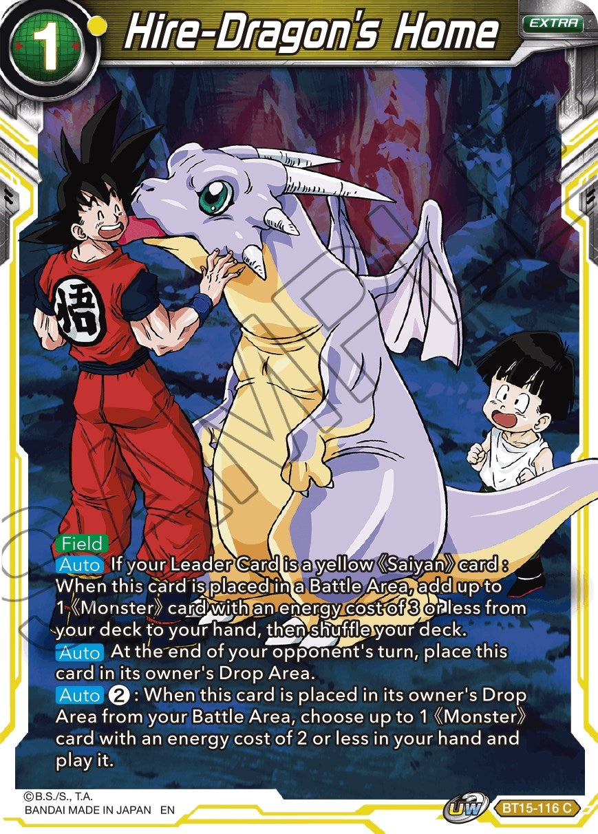 Image for Hire-Dragon's Home (BT15-116) (DBS-B15) - Dragon Ball Super: Masters