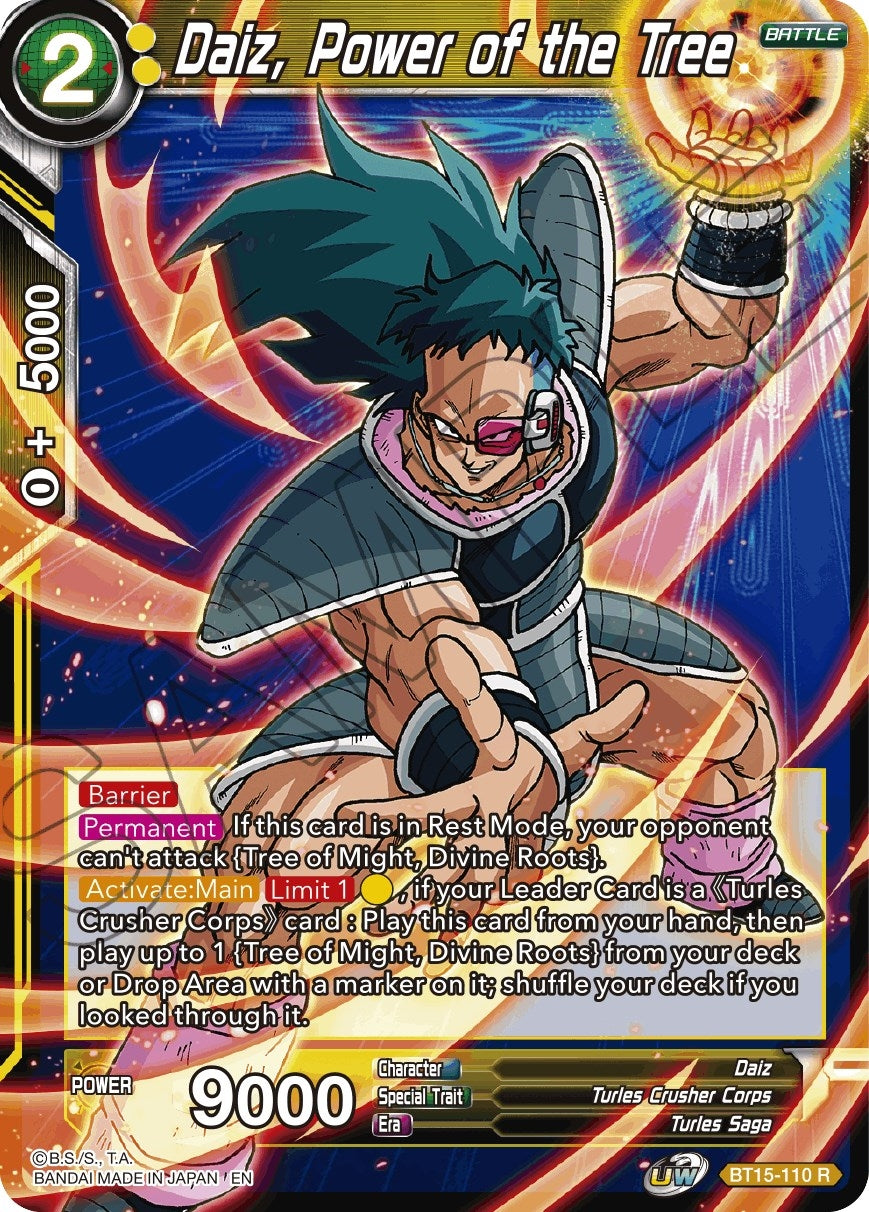 Image for Daiz, Power of the Tree (BT15-110) (DBS-B15) - Dragon Ball Super: Masters