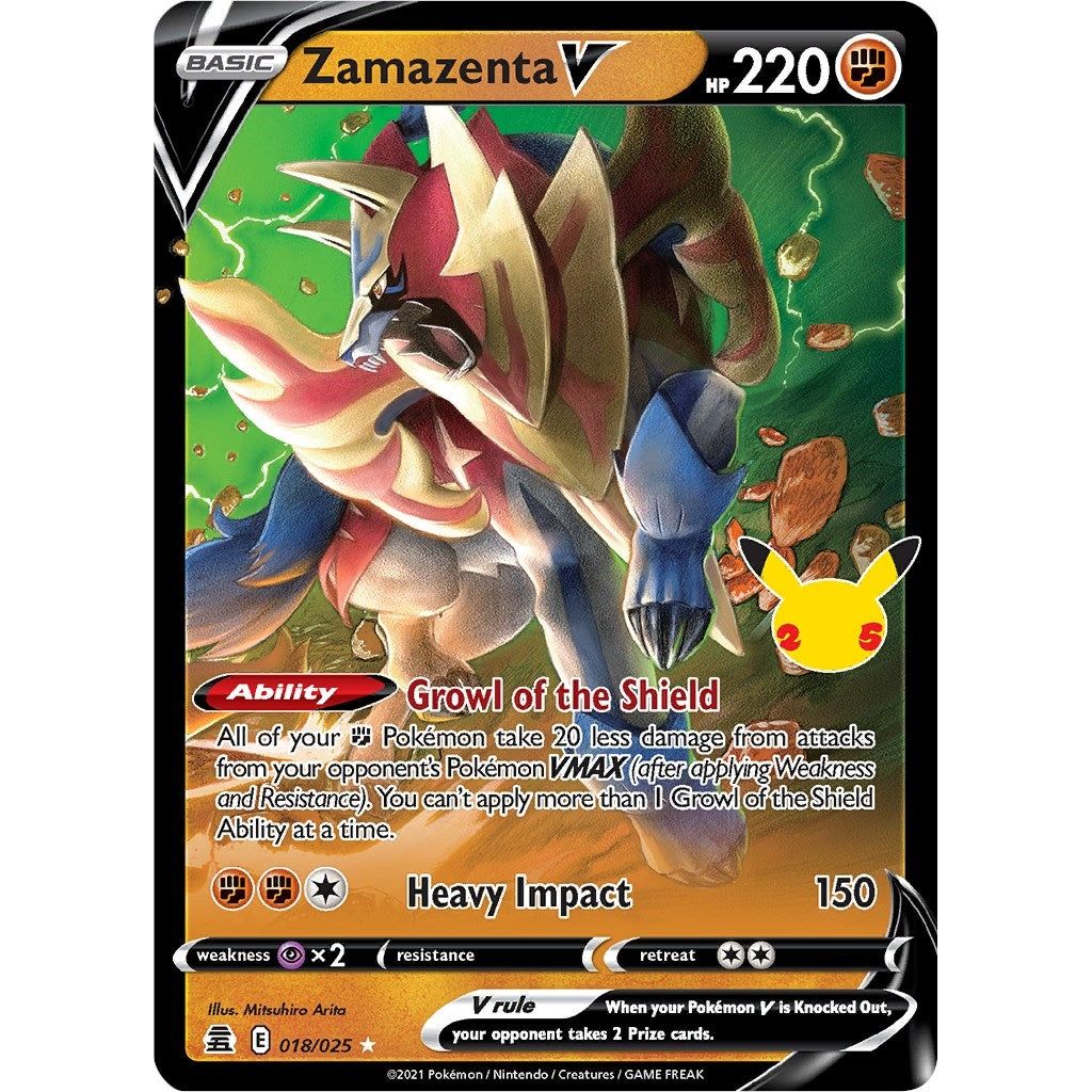 Image for Zamazenta V (018/025) (CLB) - Pokemon