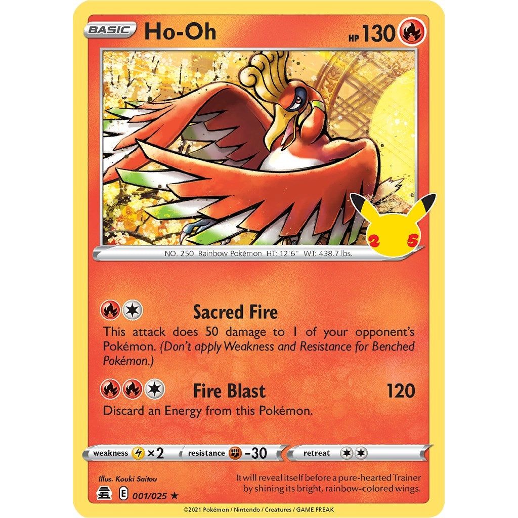 Image for Ho-Oh (001/025) (CLB) - Pokemon