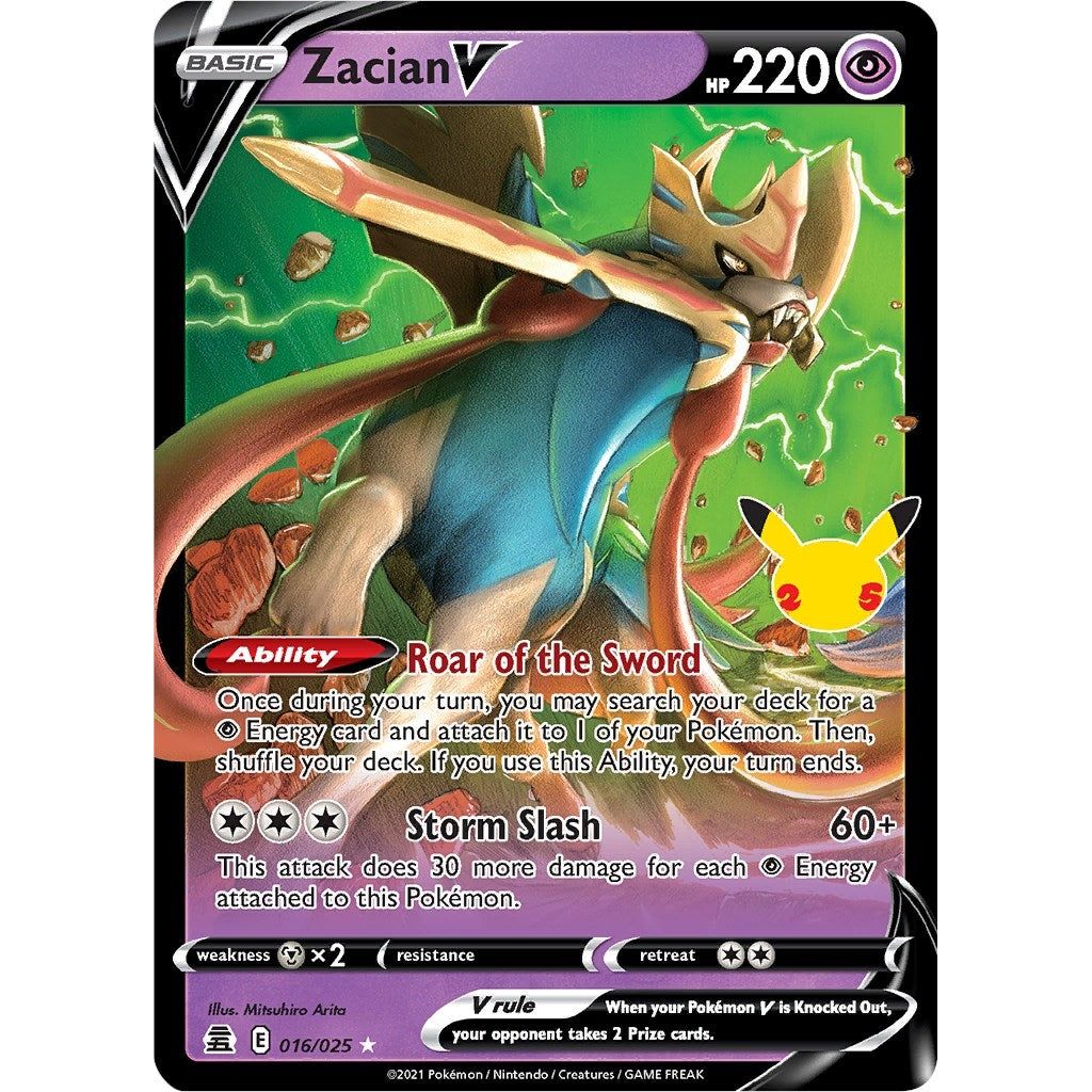 Image for Zacian V (016/025) (CLB) - Pokemon