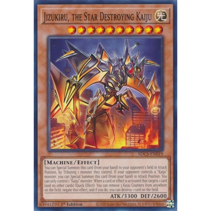 Image for Jizukiru, the Star Destroying Kaiju (SDCS-EN019) (SDCS) - YuGiOh