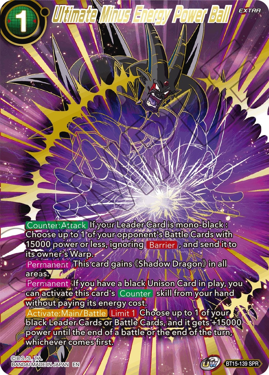 Image for Ultimate Minus Energy Power Ball (SPR) (BT15-139) (DBS-B15) - Dragon Ball Super: Masters