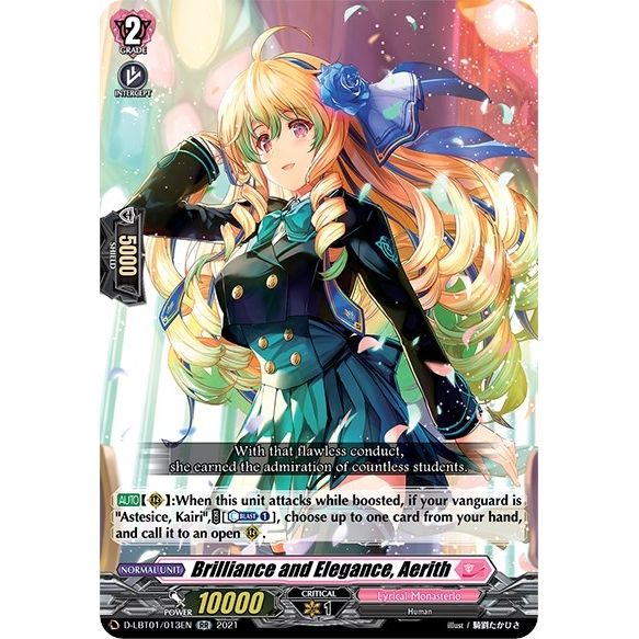 Image for Brilliance and Elegance, Aerith (D-LBT01/013EN) (D-LBT01) - Cardfight Vanguard