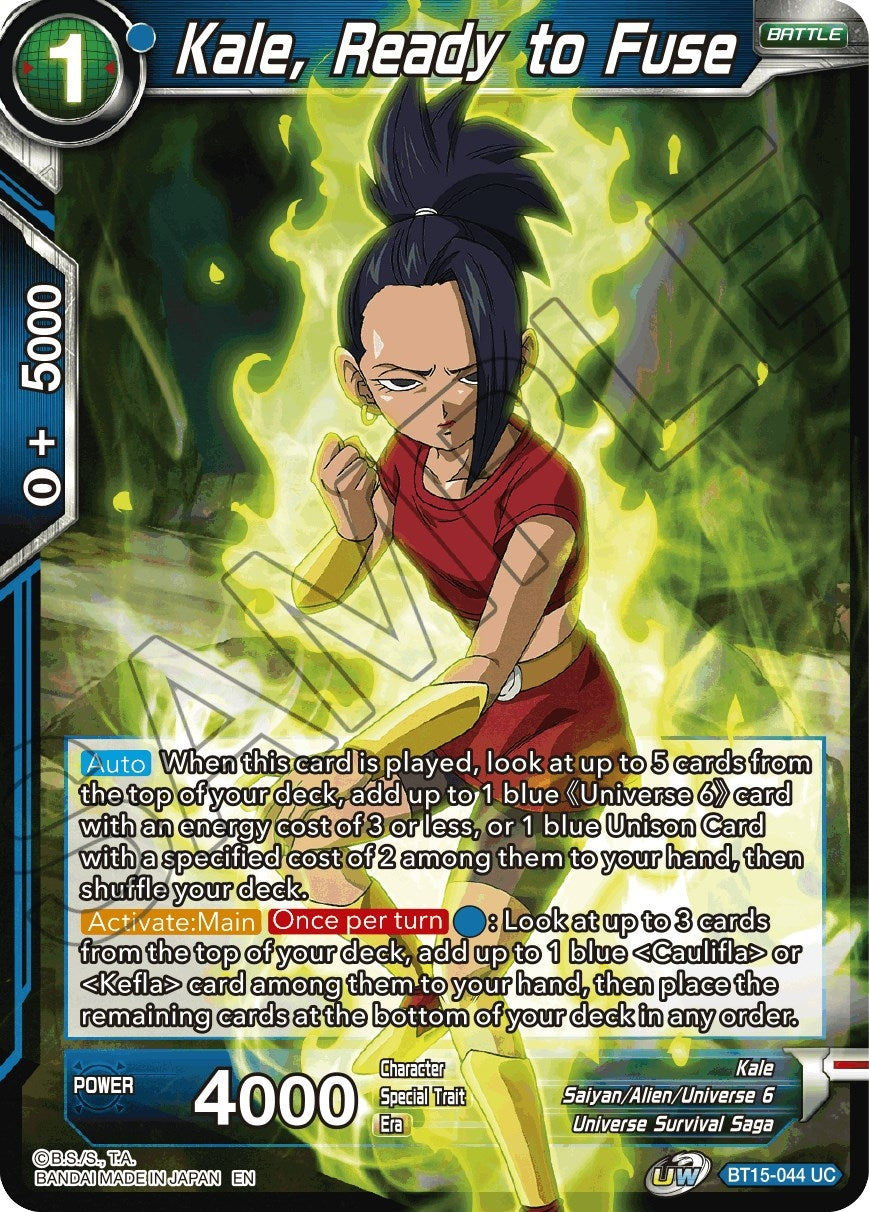 Image for Kale, Ready to Fuse (BT15-044) (DBS-B15) - Dragon Ball Super: Masters