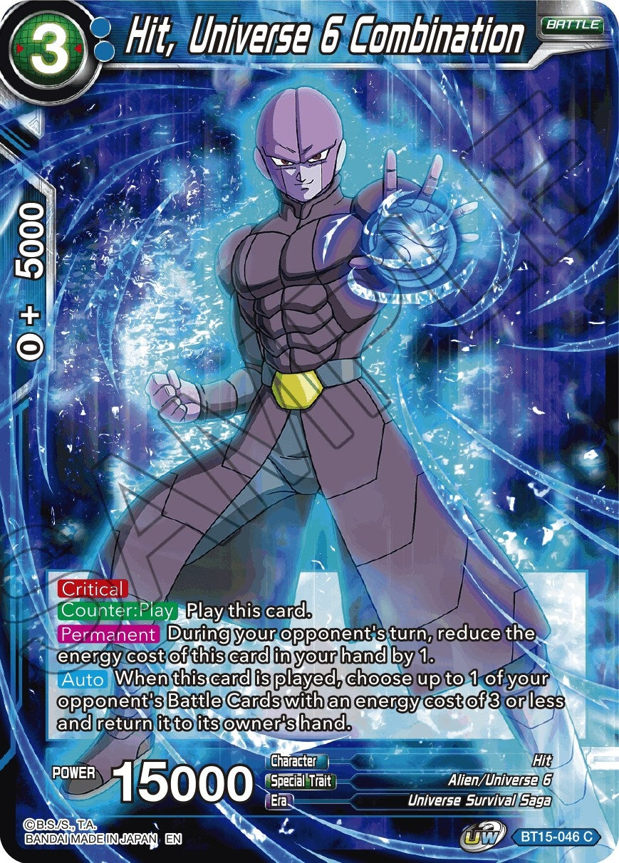 Image for Hit, Universe 6 Combination (BT15-046) (DBS-B15) - Dragon Ball Super: Masters