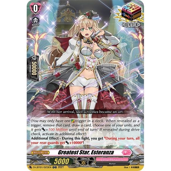 Image for Greatest Star, Esteranza (D-LBT01/023EN) (D-LBT01) - Cardfight Vanguard