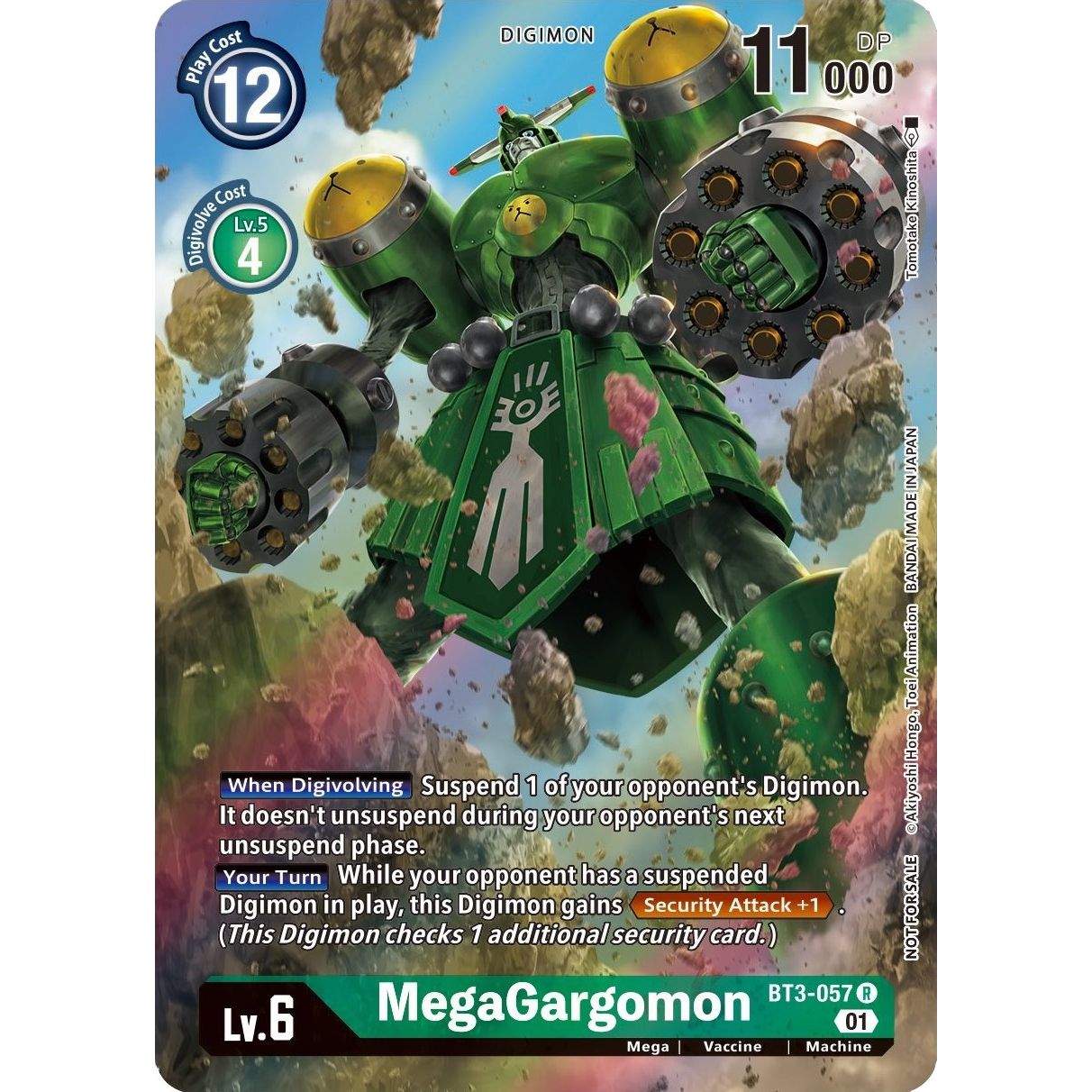 Image for MegaGargomon (1-Year Anniversary Box Topper) (BT3-057 R) (BT01-03A) - Digimon Card Game