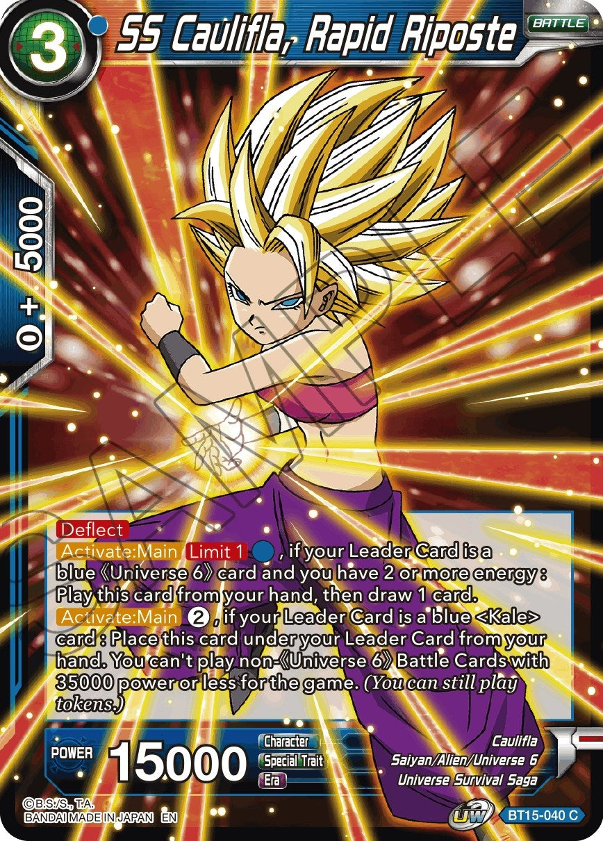 Image for SS Caulifla, Rapid Riposte (BT15-040) (DBS-B15) - Dragon Ball Super: Masters