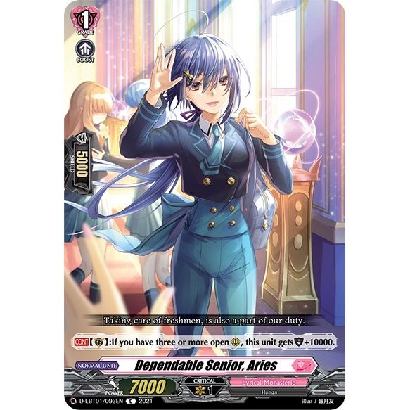 Image for Dependable Senior, Aries (D-LBT01/093EN) (D-LBT01) - Cardfight Vanguard