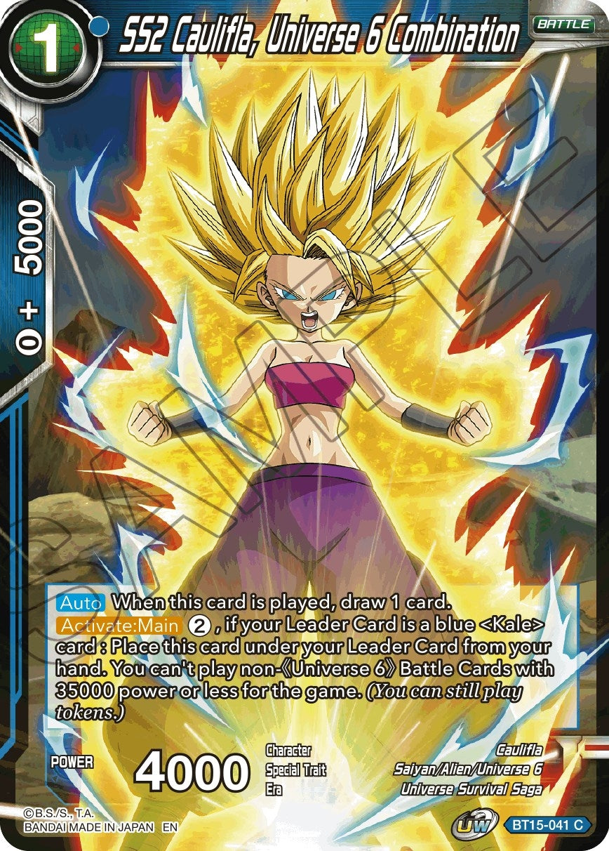 Image for SS2 Caulifla, Universe 6 Combination (BT15-041) (DBS-B15) - Dragon Ball Super: Masters