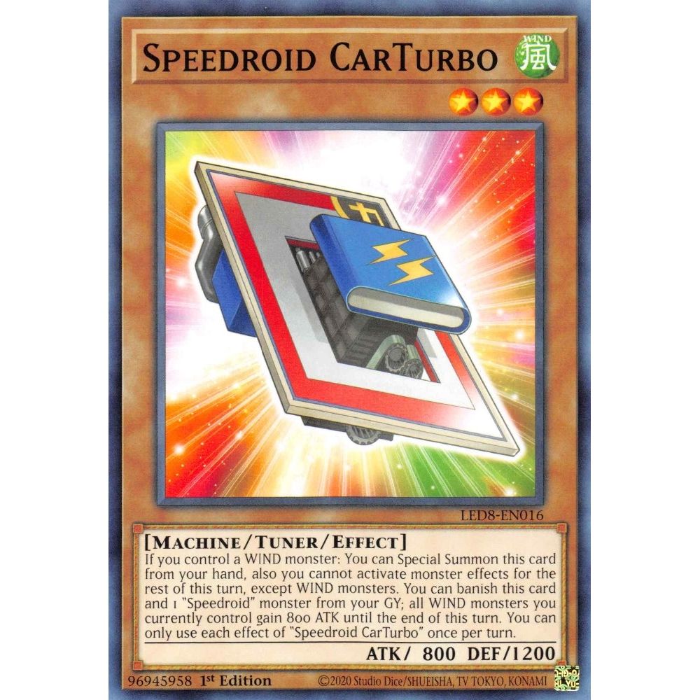 Image for Speedroid CarTurbo (LED8-EN016) (LED8) - YuGiOh