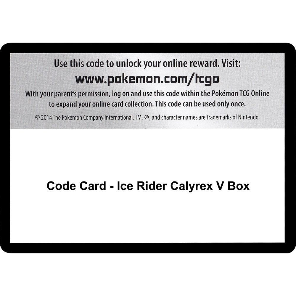 Image for Code Card - Ice Rider Calyrex V Box (SWSH06) - Pokemon